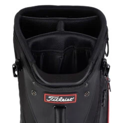 Titleist Jet Black Premium Golf Stand Bag -TaylorMade Shop 2020jetblackpremiumstandbagblackred4