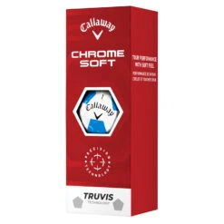 Callaway Chrome Soft Truvis Golf Balls 7 Callaway Chrome Soft Truvis Golf Balls -TaylorMade Shop Callaway 2022 Chrome Soft Truvis Golf Balls White Blue Yellow 4