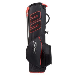Titleist Players 4 Carbon Golf Stand Bag -TaylorMade Shop Titleist 2022 Players 4 Carbon Stand Bag Black Black Red 3