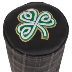 Titleist Barrel Leather Shamrock Driver Headcover -TaylorMade Shop Titleist Barrel Leather Performance Driver Cover Black Green 3