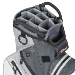 Titleist StaDry 14 Golf Cart Bag -TaylorMade Shop Titleist StaDry 14 Golf Cart Bag Charcoal Grey White 4