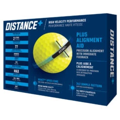 TaylorMade Distance Plus Golf Balls -TaylorMade Shop distanceplusballsyellow3