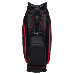 Titleist Jet Black Golf Tour Staff Bag -TaylorMade Shop jetblackstafftourbagblackred2